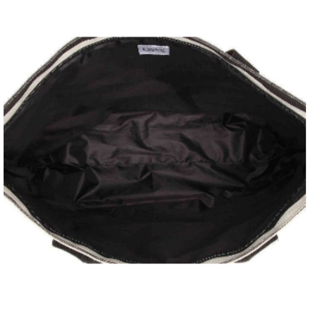 Black/White/Cognac Weekender Tote - NWT - Picture 4 of 7